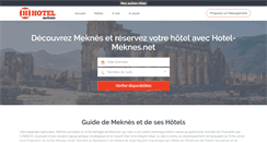 Desktop Screenshot of hotel-meknes.net