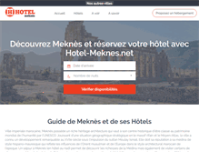 Tablet Screenshot of hotel-meknes.net